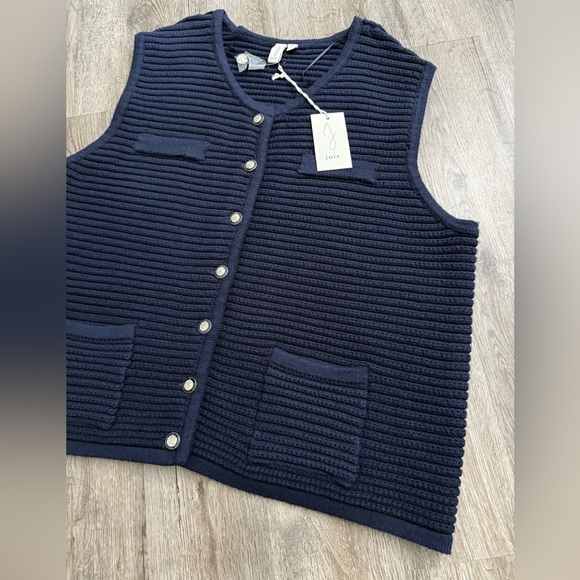 Joie • Texture Wide Ribbed Sweater Vest - Picture 5 of 11